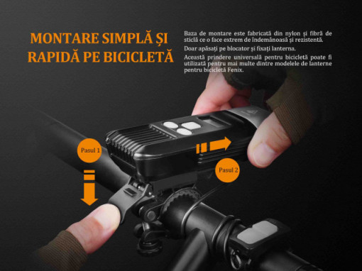 Lanterna bicicleta de ghidon Fenix BC35R Reincarcabila 1800 Lumeni 146 Metri 2