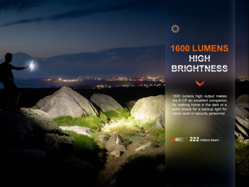Lanternă EDC &amp; Power-bank Fenix E-CP1600 Lumeni 222 metri negru - ADV-470-001 - Img 3