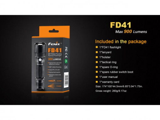 Lanterna Fenix FD41 900 lumeni 340 metri 7