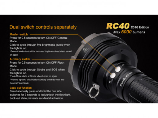 Lanterna Fenix RC40 - 6000 Lumeni - 730 Metri - Editie 2016 4