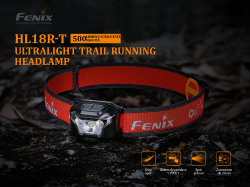 Lanterna frontala Fenix HL18R-T 500 lumeni 82 metri - ADV-444-001 2