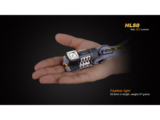 Lanterna frontala Fenix HL50 365 lumeni 77 metri 2