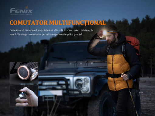 Lanterna frontala Fenix HM50R V2.0 - Lanternă Reîncărcăbilă multifuncțională - 115 metri - ADV-451-001 5