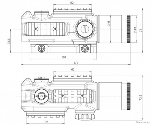 Luneta de arma pentru vanatoare Kahles 4 x 30i, Circle Dot - 10555 4 5