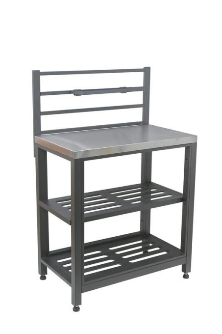 Masa cu rafturi modulara Torino 4 Cattara pentru bucatarie exterioara 80x47x123cm - TT14128
