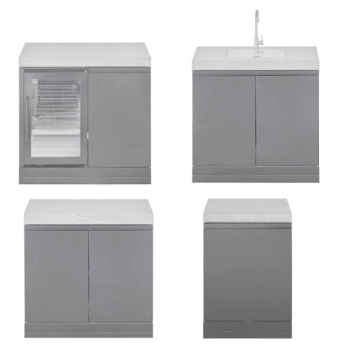 Modul bucatarie de exterior - coltar pentru imbinare bucatarie exterioara 61,5 cm Grandhall Grandpro K01000371A/72A - GC615WORNN - Img 4