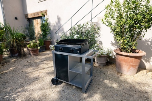 Plancha gaz Campingaz Othello 2 L, 2 arzatoare, 6 kW, otel emailat - 2217201 - Img 4
