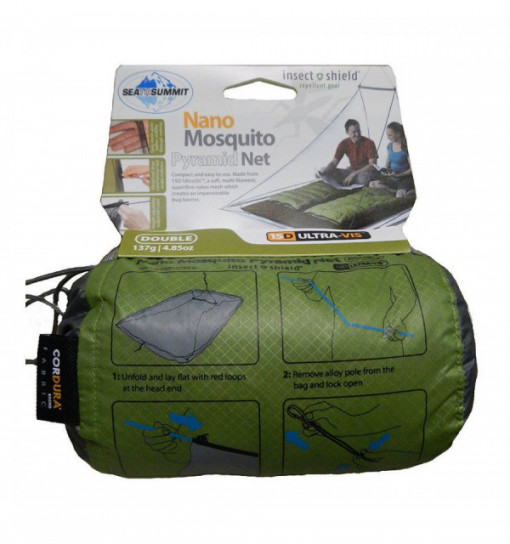 Plasa de tantari dubla Sea To Summit Nano Mosquito Pyramid Net Double - OUTMA.ANMOSD 3