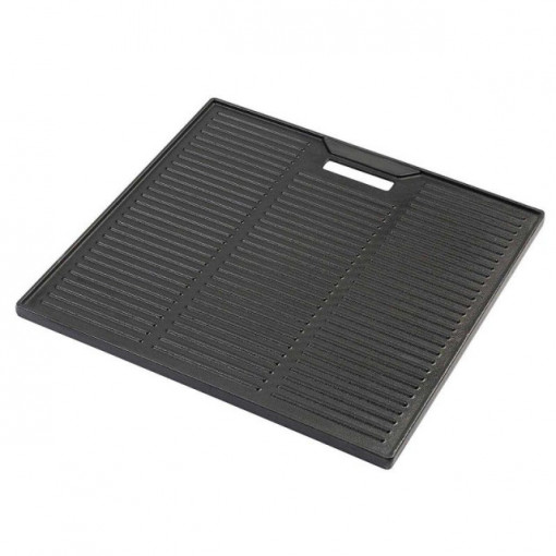 Plita din fonta cu 2 fete neteda si grill 38 x 39 cm Char-Broil - 140573 frontal