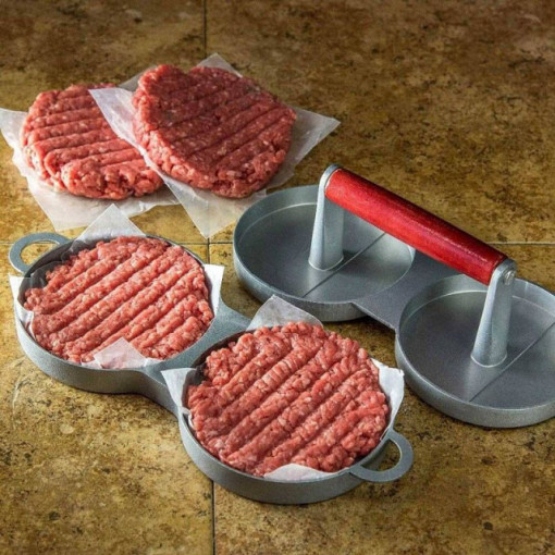 Presa dubla hamburger din aluminiu Char-Broil - 140539 5