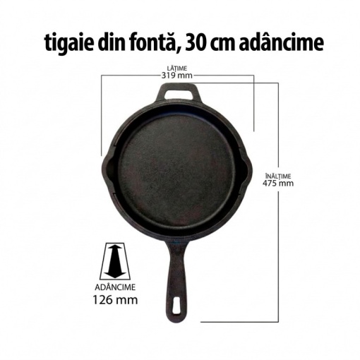 Set 6 piese vase de gatit din fonta si manusi termorezistente din piele Pit Boss - 40266 - Img 3
