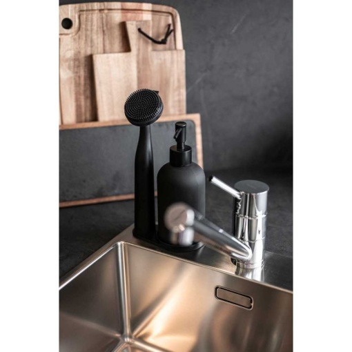 Set dispenser sapun lichid si perie pentru bucatarie Wenko Black Outdoor Kitchen Piedo - 55077100 - Img 13