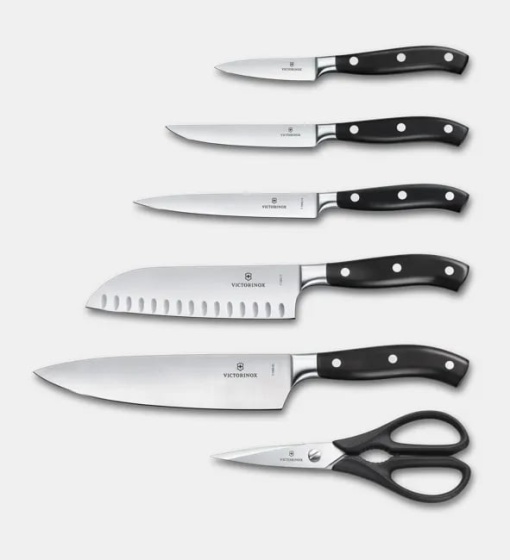 Set pentru bucatarie Victorinox Grand Maitre Cutlery Block, 6 piese, Black 7.7243.6 - Img 2
