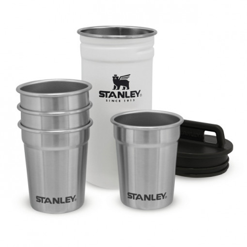 Set Stanley Butelca + 4 pahare Adventure The Nesting Shot Glass Set Polar - 10-01705-037 2
