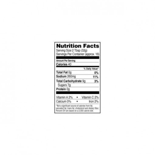 Sos Stubb&#039;s Hickory Bourbon Bar-B-Q 450 ml 510 g - ST-220 facts