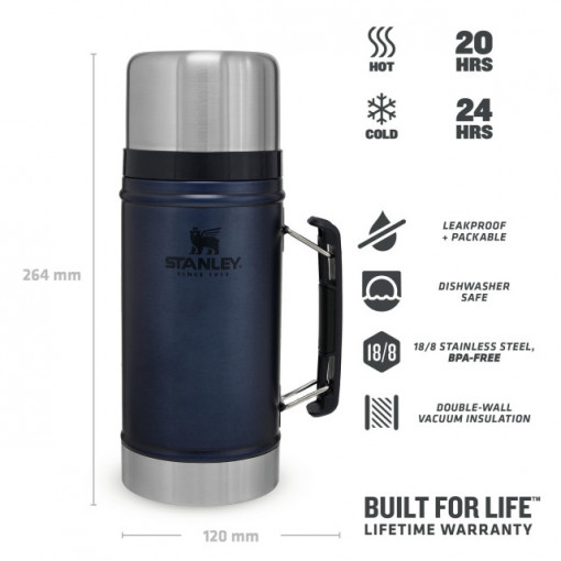 Termos pentru mancare Stanley The Legendary Classic Food Jar Nightfall 0.94L - 10-07937-019 3