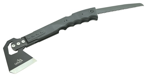 Topor cu fierastrau Cattara 4 in 1, teaca solida, fluier, amnar, 36cm - TT13267 - Img 2