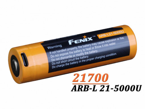 Acumulator Fenix 21700 - 5000mAh - Acumulator USB Type-C - ARB-L 21-5000U