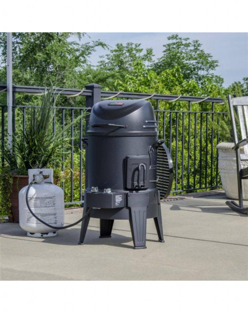 Afumatoare, cuptor si grill pe gaz cu arzator din Inox, Char-Broil The Big Easy 140678 - Img 5