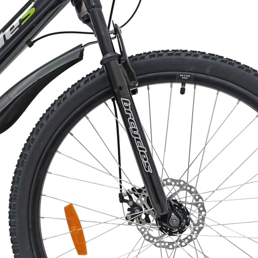 Bicicleta BR TARGET Carrier 29", 21 viteze, frane pe disc, cadru otel 17", manete secventiale, negru/argintiu - Img 14