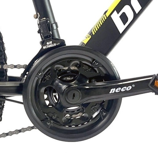 Bicicleta BR Tornado 26", 21 viteze, frane pe disc, cadru din aluminiu 13.5", manete secventiale, negru - Img 9