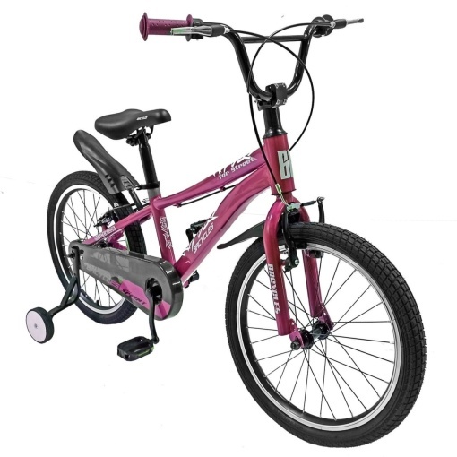 Bicicletă copii BR Neptune 20", cadru oțel, roz, varsta 7 - 10 ani - Img 3