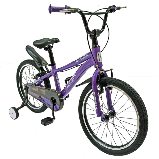 Bicicletă copii BR Neptune 20", cadru oțel, violet, varsta 7 - 10 ani - Img 2