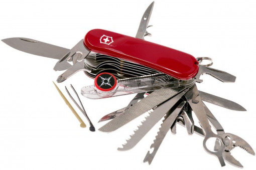 Briceag Victorinox Evolution S54, rosu - 2.5393.SE unelte pe lat
