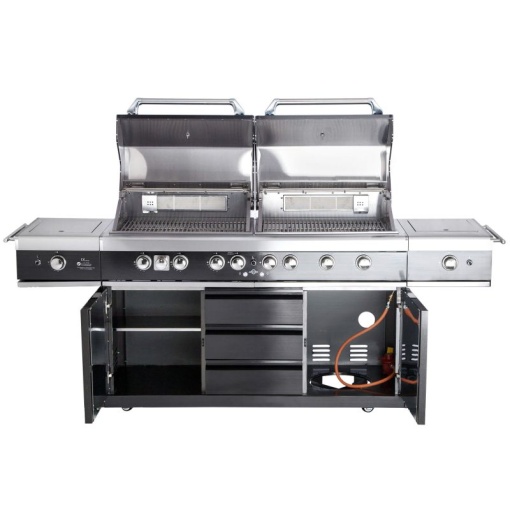 Bucatarie de exterior din inox, gratar pe gaz cu Air System ALL GRILL Top-Line Extrem Light - 100960 - Img 7