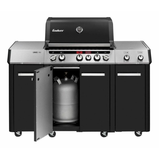 Bucatarie pe gaz, 3 arzatoare inox, arzator infrarosu ajustabil, grile fonta, Enders Uniq Pro 3 IK Kitchen Turbo - 860833 - Img 3