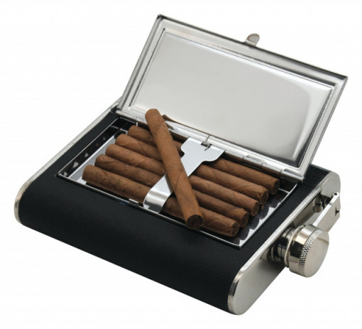 Butelca 175ml cu tabachera Cattara TT13645 - Img 2