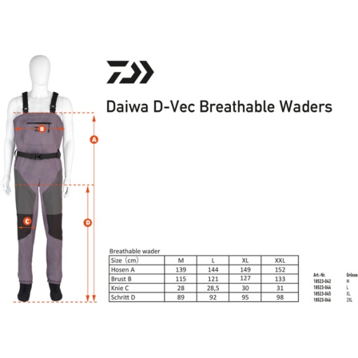 Cizme Piept Daiwa D-Vec Breathable Waders - Img 3