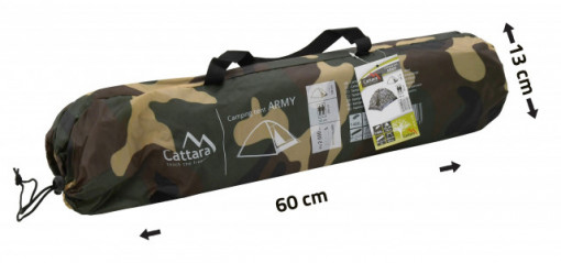 Cort 2 persoane Cattara Army, 200x120x100cm PU2000mm - TT13352 - Img 5
