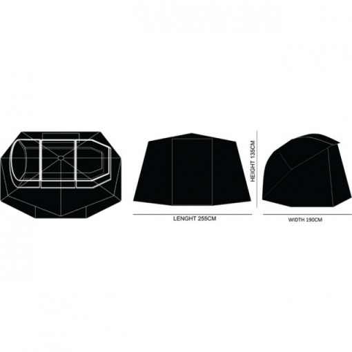Cort Prologic Avenger 65 pentru pescuit 255x190x135cm - A8.PRO.72683 5