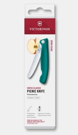 Cutit Pliabil Victorinox Swiss Classic Picnic Knife, maner Polypropylene, lama 11cm 6.7834.FC1 - Img 3