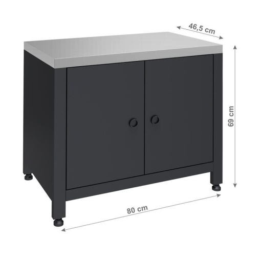 Dulap modular Torino 2 Cattara pentru bucatarie exterioara, suport de gratar, 80x47x69cm - TT14126 - Img 8