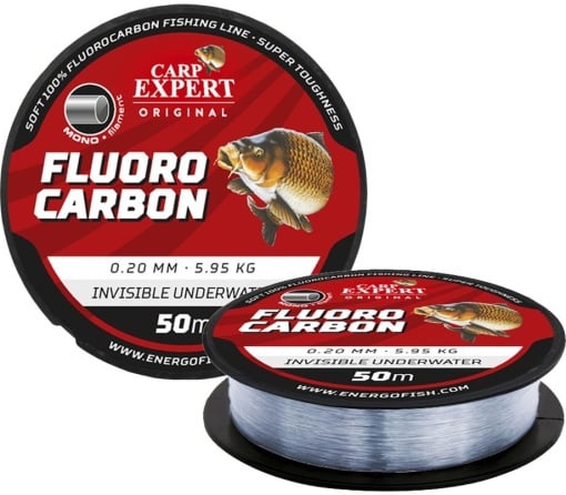 Fir Fluorocarbon Carp Expert Invisible, Transparent, 50m