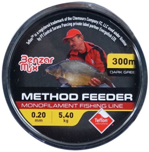 Fir Monofilament Benzar Method Feeder Mono Dark Green, Verde Inchis, 300m