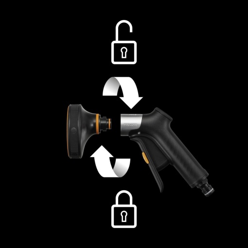 FISKARS Pistol pentru stropit, jet multi, control frontal, FiberComp - 1067195 - Img 4