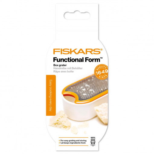 FISKARS Razatoare cu recipient Fiskars Functional Form, 210 mm, 120 g - 1019530 - Img 3