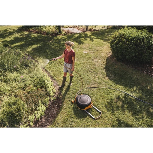 FISKARS Set tambur automatic XL cu roti, 27m Q3, X-series - 1067548 - Img 6