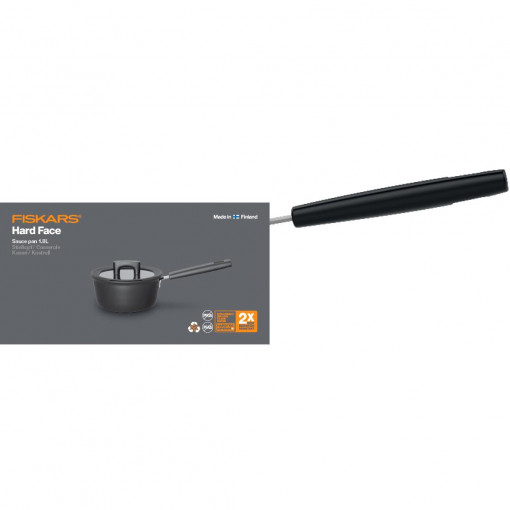FISKARS Tigaie cu capac Fiskars Hard Face, Ø 18 cm, 1.8 L - 1052226 - Img 6