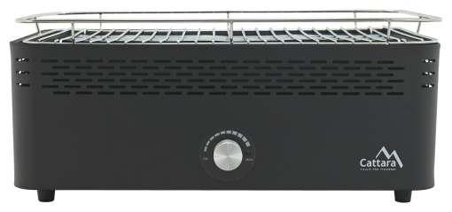 Gratar camping pe carbune Cattara Greg, ventilator pe baterii, table top, 44.5x22.5cm - TT13019 - Img 2