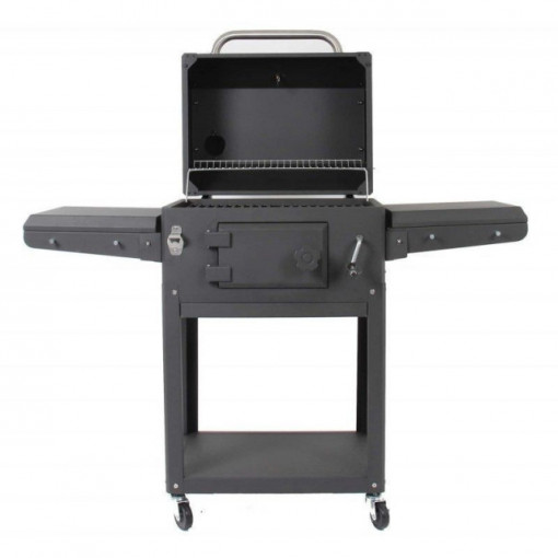 Gratar pe carbuni Grand Hall Xenon, gratare si plita din fonta - K01000171A capac deschis