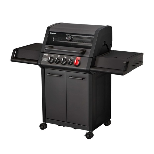 Gratar pe gaz, 3 arzatoare inox, arzator infrarosu, grile fonta, Enders Monroe Pro 3 SIK Turbo, grafit mat - 838133 - Img 3