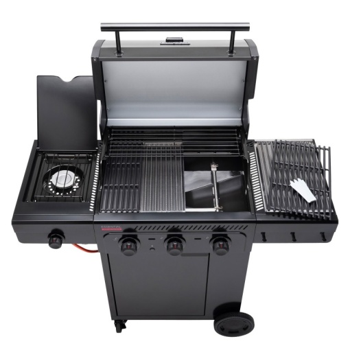 Gratar pe gaz Char-Broil Essential 3 G cu 3 arzatoare, grile din fonta, TRU-Infrared -140234 - Img 3