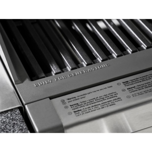 Gratar pe gaz cu 5 arzatoare 4 inox si 1 infrarosu, incastrabil, grile si plita fonta, Grandhall Pro Elite 4 - K04000383A - Img 7