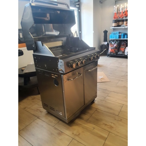 Gratar pe gaz din inox ALL GRILL Allrounder L cu 4.1 arzatoare si arzator ceramic pentru rotisor - 100304 - Img 4