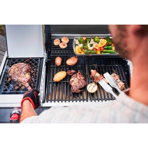 Gratar pe gaz din inox Char-Broil Advantage PRO S3 cu 3 arzatoare si sear burner, grile din fonta, TRU-Infrared - 140976 - Img 11