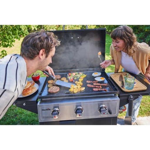 Gratar pe gaz tip plancha cu 3 arzatoare Char-Broil Griddle 3400 - 140999 - Img 12